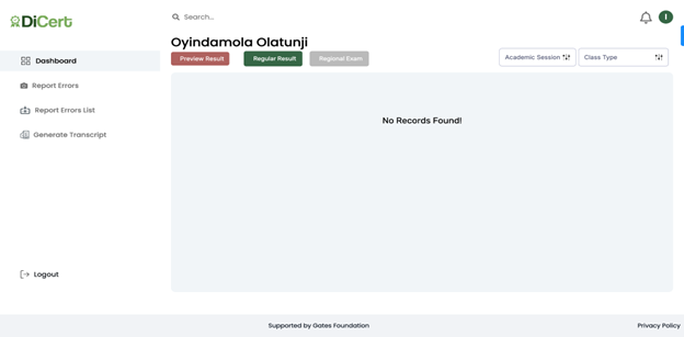 EduCert Student Dashboard