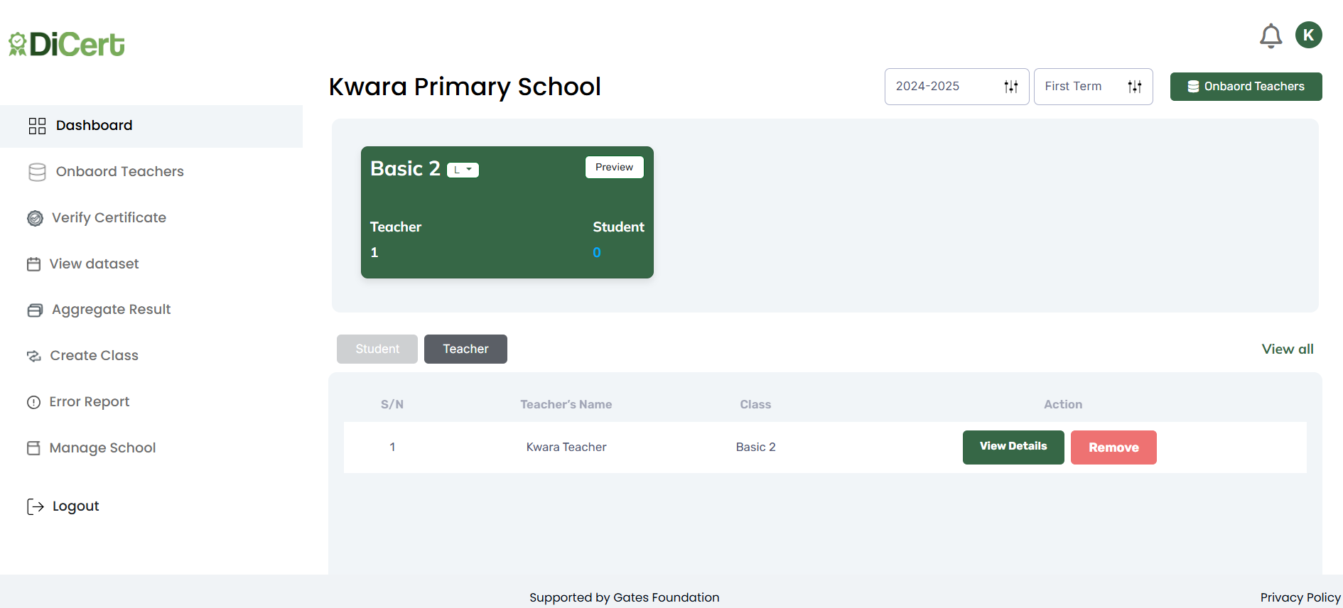 EduCert Verifier Dashboard