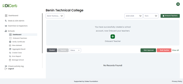 EduCert Verifier Dashboard